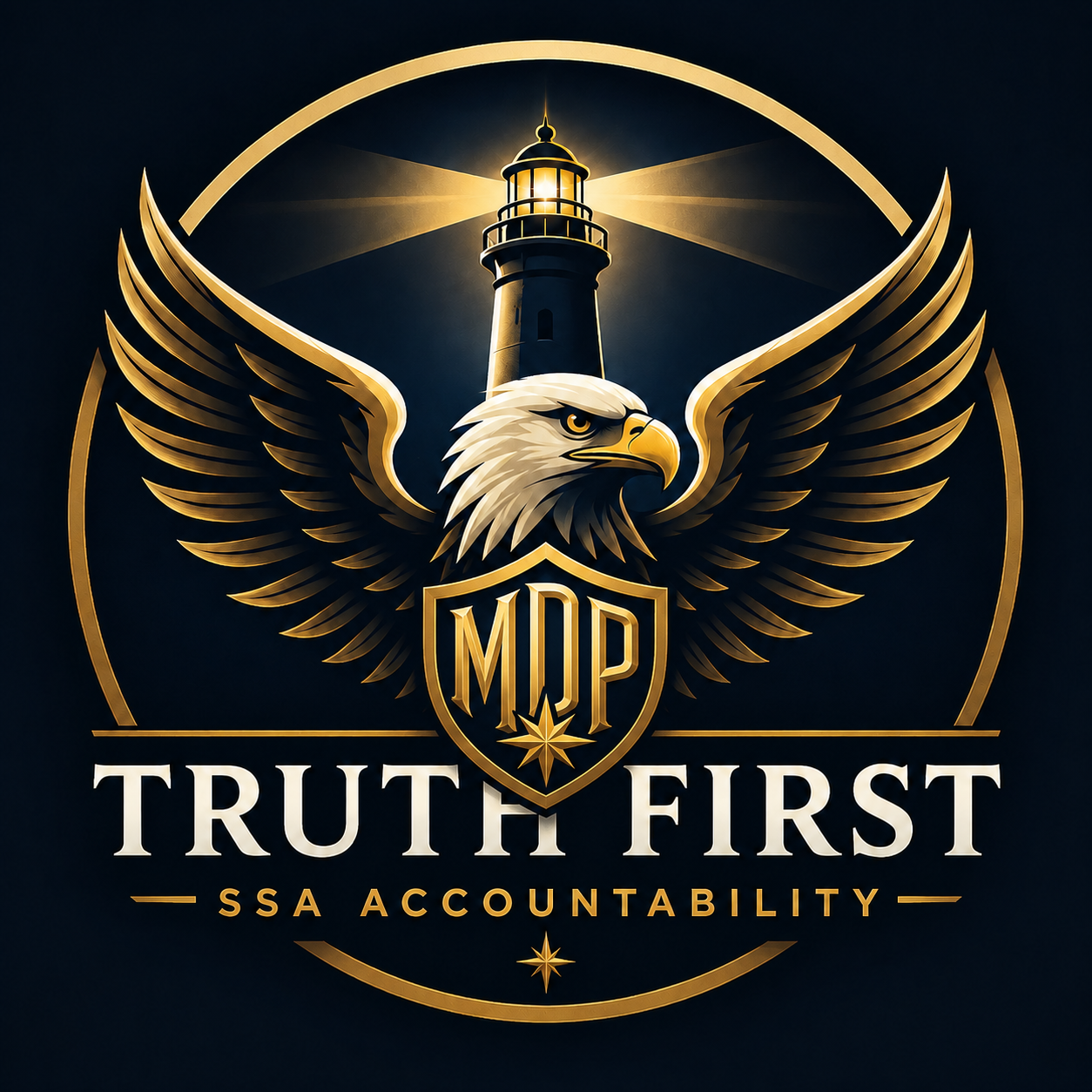 Truth First emblem
